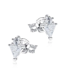 Beautiful Designed with CZ Stone Silver Ear Stud STS-5131